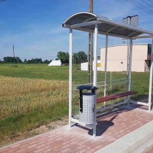 Wąska wiata autobusowa